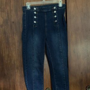 Shein Sailor Style Jeans Jeggings Medium